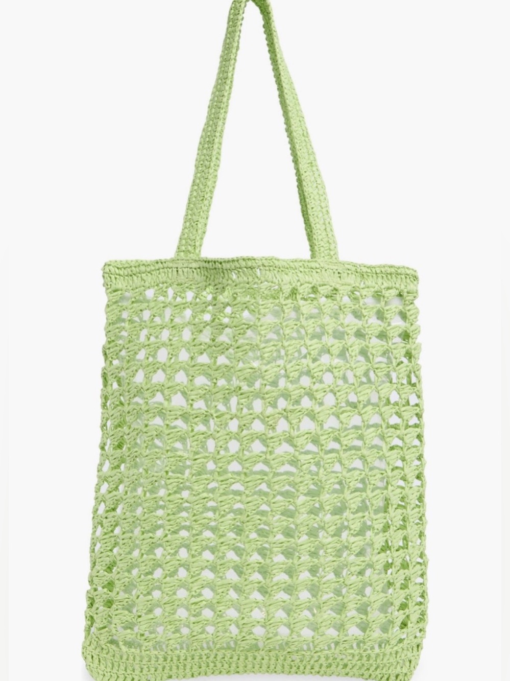 SOL MER ❤️‍🔥 LIME GREEN CROCHET BAG NWT
